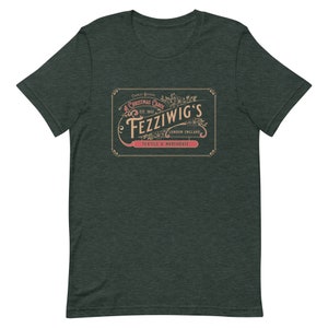 Unique Christmas Carol, Fezziwig's Shop, Unisex t-shirt, Scrooge and Marley,