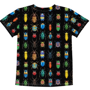 Bugs are crawling all over me! Kids crew neck t-shirt, Bug theme tee, fun bugs in full color, beetles and bugs