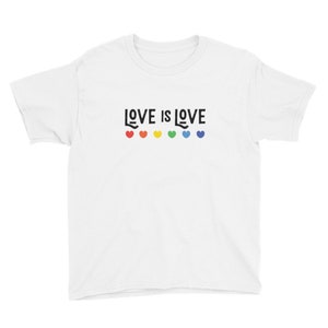 Love os :Love Youth Short Sleeve T-Shirt, LGBT Love is love, Kids pride shirt. LGBTQ, Lesbian, Gay, Bisexual, Trans, queer,