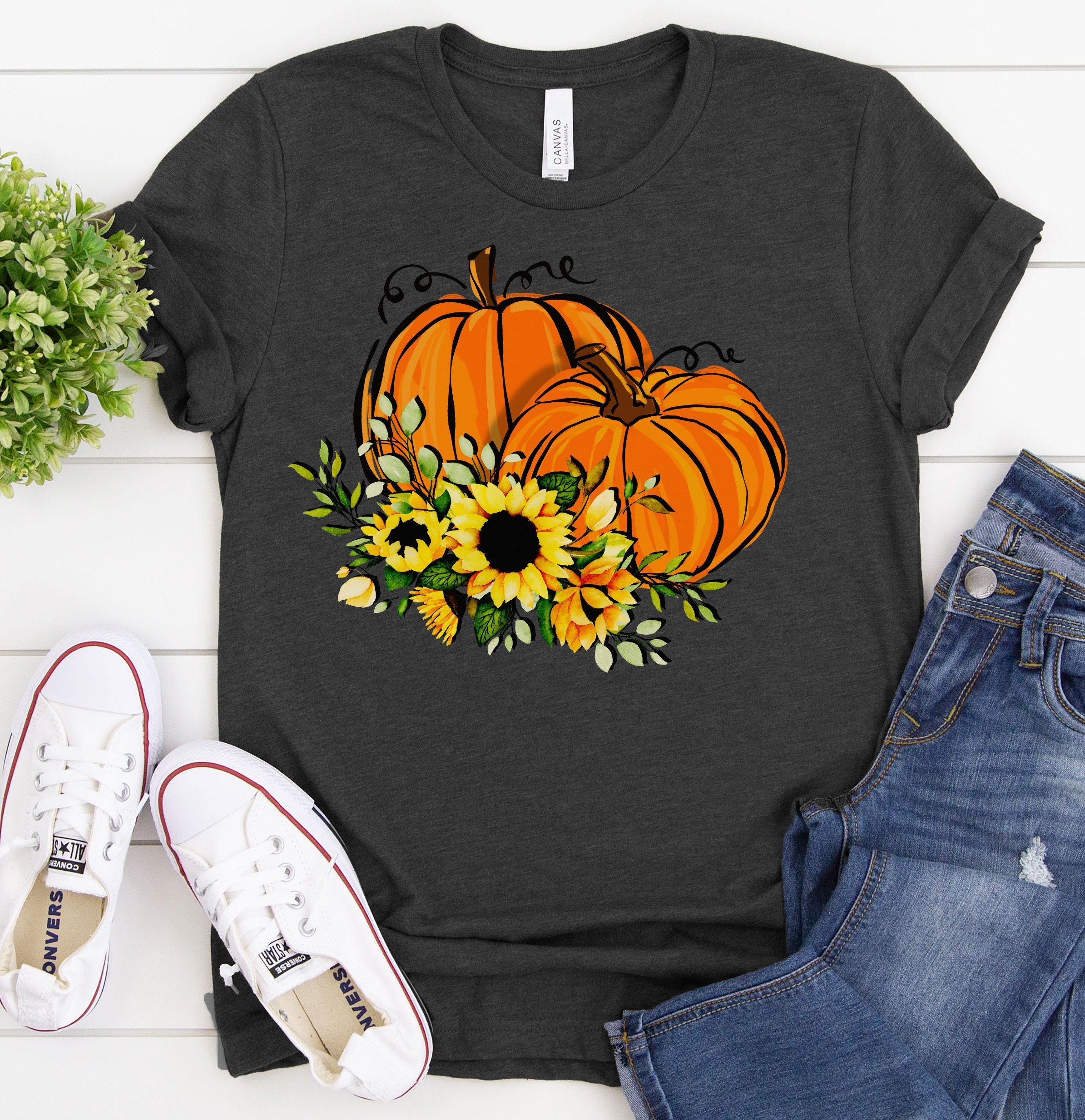 Sunflower Pumpkin Tee Sunflower Pumpkin Tee