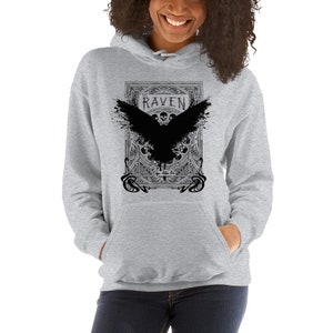 Edgar Allan Poe Classic Poem The Raven-Unisex Hoodie Unisex Hoodie-without the text on the bottom