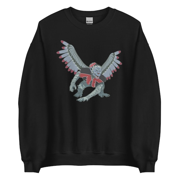 Flying Monkeys Sweatshirt Retro Movie Apparel: Wizard Of Oz Inspired Design, Warm Cotton-Poly Blend (Classic Fit, Pre-Shrunk)