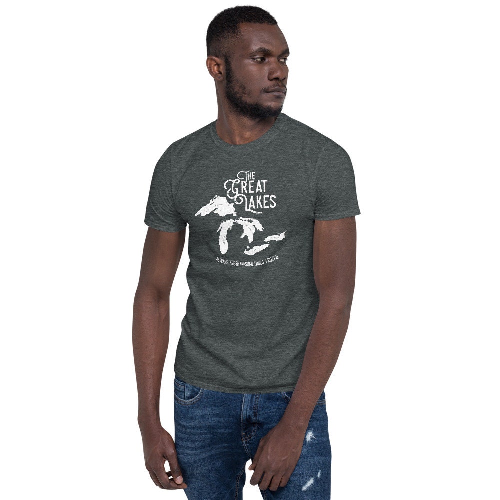 Funny Great Lakes Unisex Short-sleeve T-shirt Mens T Shirt - Etsy