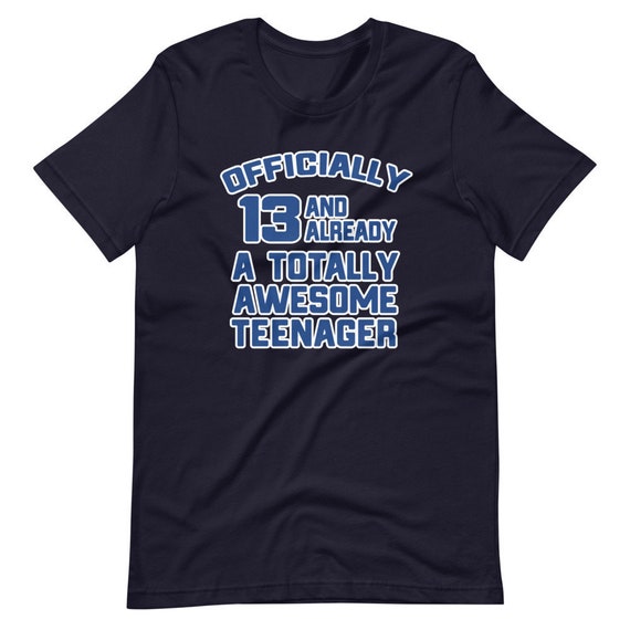 Official Teenager T-Shirt - Blue 13th Birthday Boy Gift Official Teenager T-Shirt - Blue 13th Birthday Boy Gift