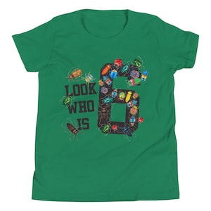 Birthday for 6 year old, bug Youth Short Sleeve T-Shirt, insect shirt, bug theme