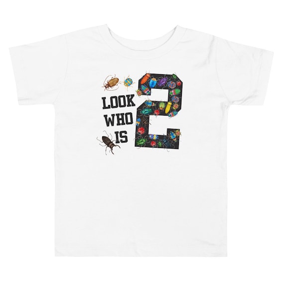 Two Year Old Bug Birthday Toddler T-Shirt: Stylish Bug Theme - Combed Ring-Spun Cotton, Relaxed Fit, Durable Quality