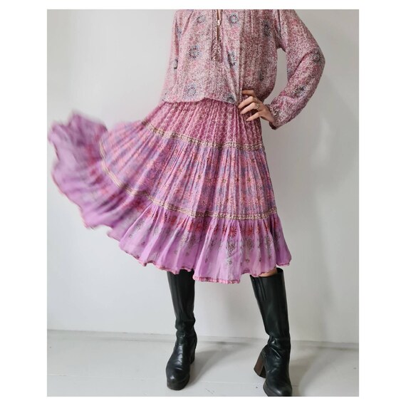 Vintage Indian cotton seventies gauze dress by adi