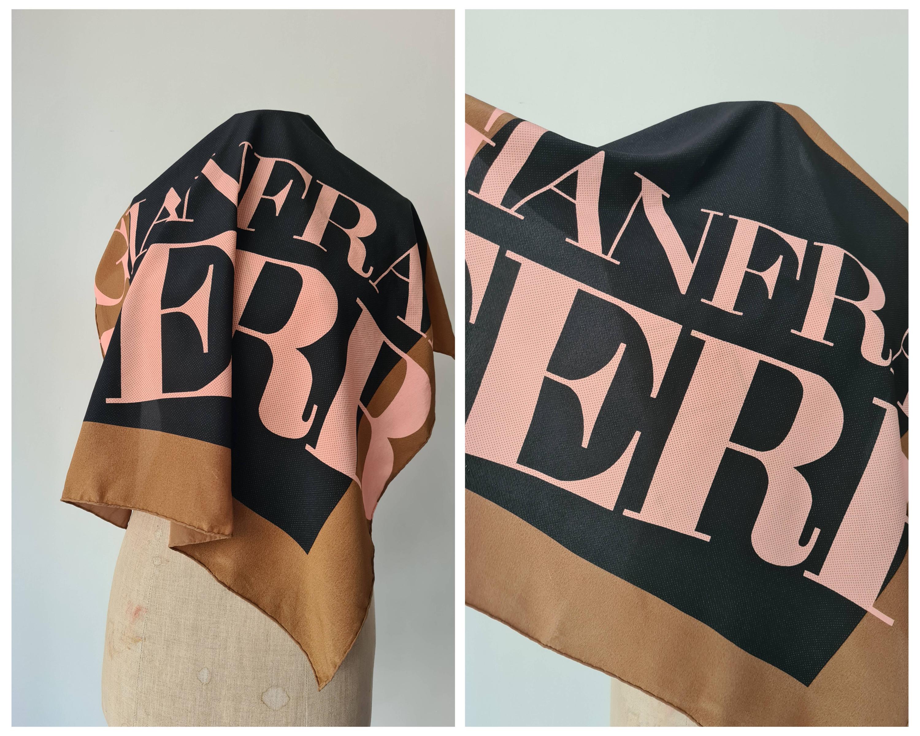 Gianfranco Ferre Silk Scarf - Etsy