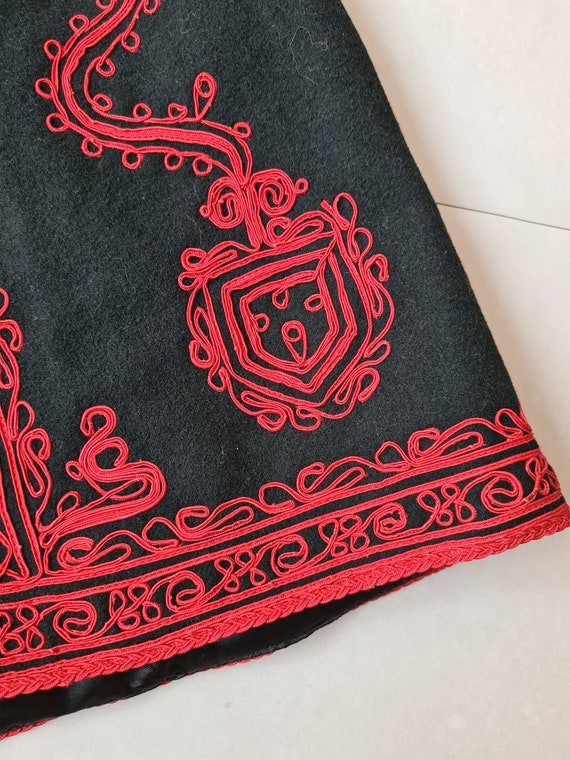 Vintage romanian deadstock wool embroidery waistc… - image 9