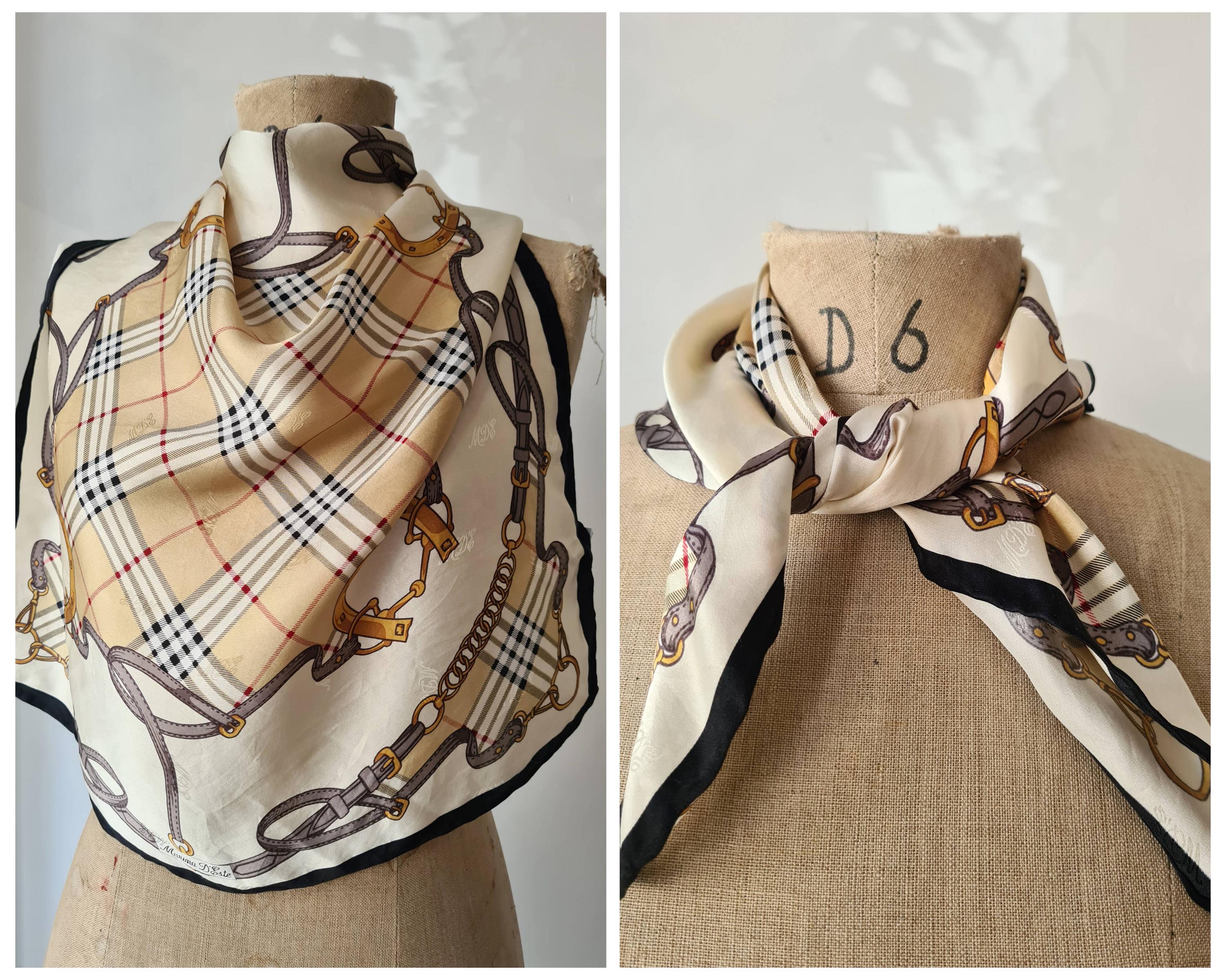 Marina D'Este マリナデステ COMO スカーフ イタリア 大判｜Marina D