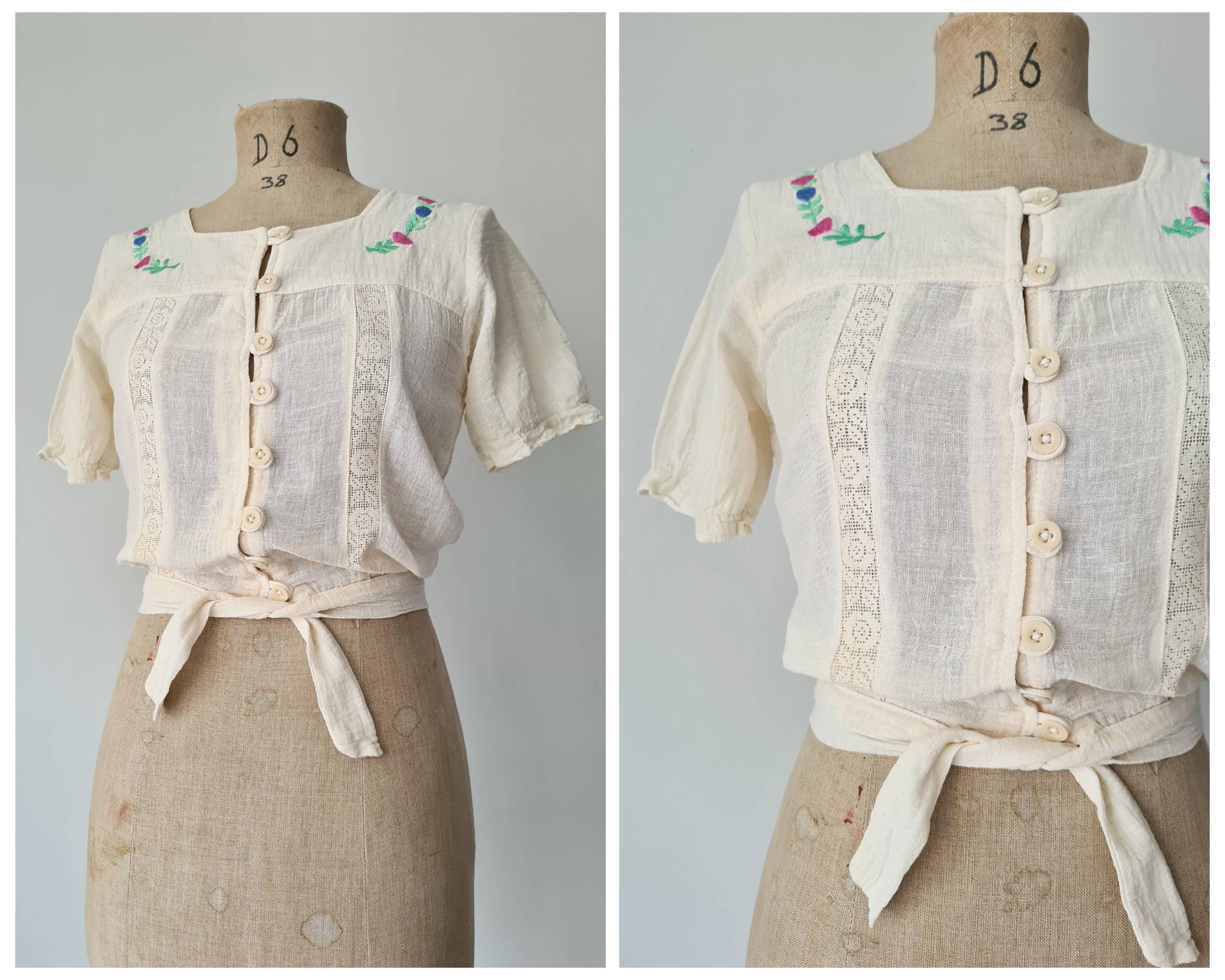 70s Cheesecloth Top - Etsy