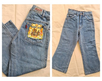 Taille 128 vintage enfants jeans flare