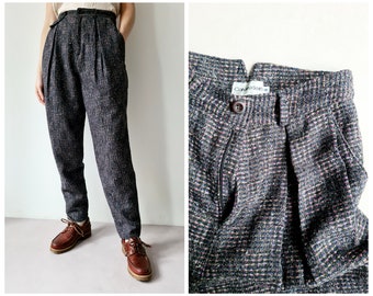 Vintage deadstock Calvin Klein high waist wool mix trousers xs