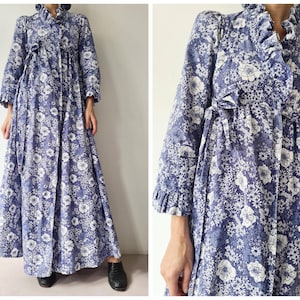 XS Laura Ashley Vintage seventies 1970’s prairie maxi dress