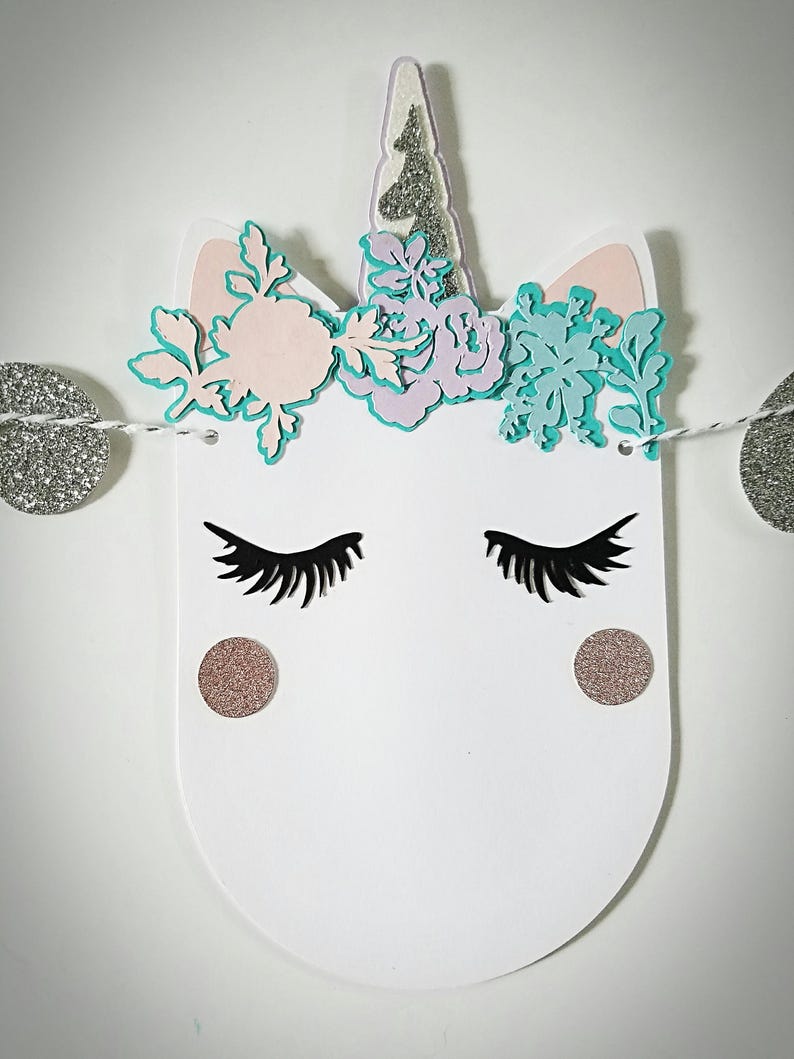Unicorn Happy Birthday Banner