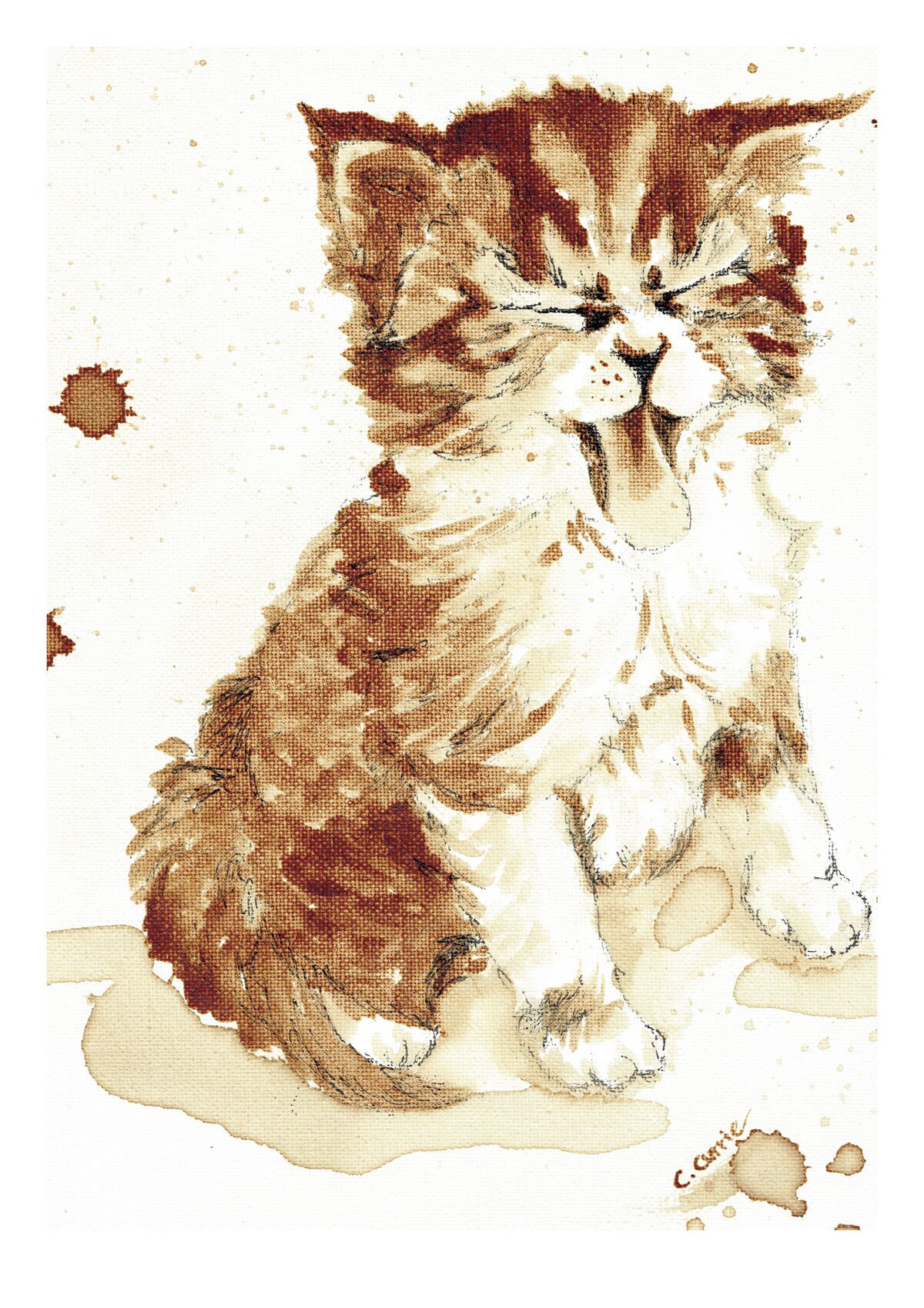 expresso-yourself-kitten-caf-tinta-impresi-n-de-arte-etsy