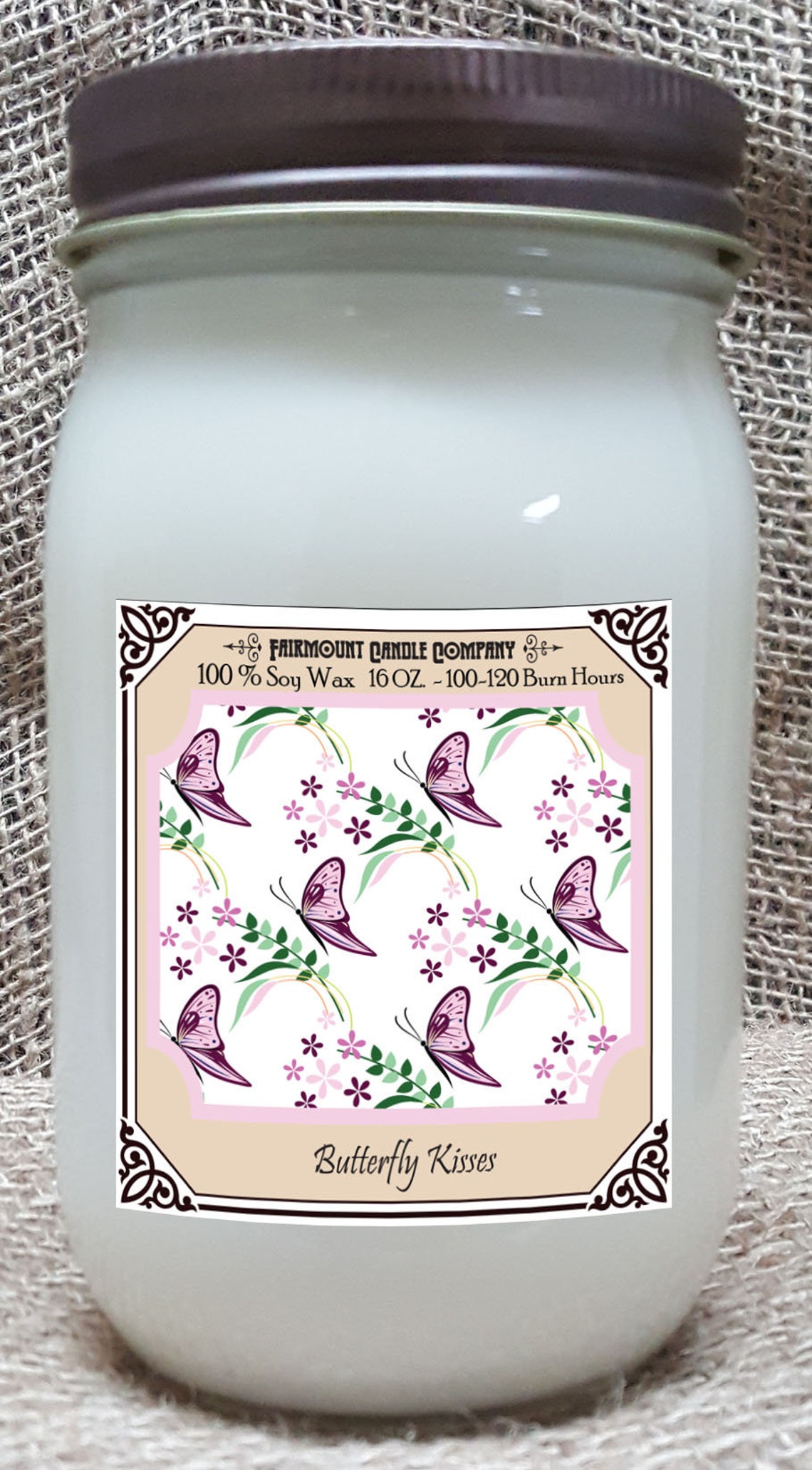 Butterfly Kisses 16oz Soy Candle Etsy UK