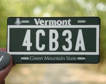Vermont License Plate Sticker 4cb3a Inspired Waterproof Vinyl Sticker Indie Folk Sad Music Aesthetic