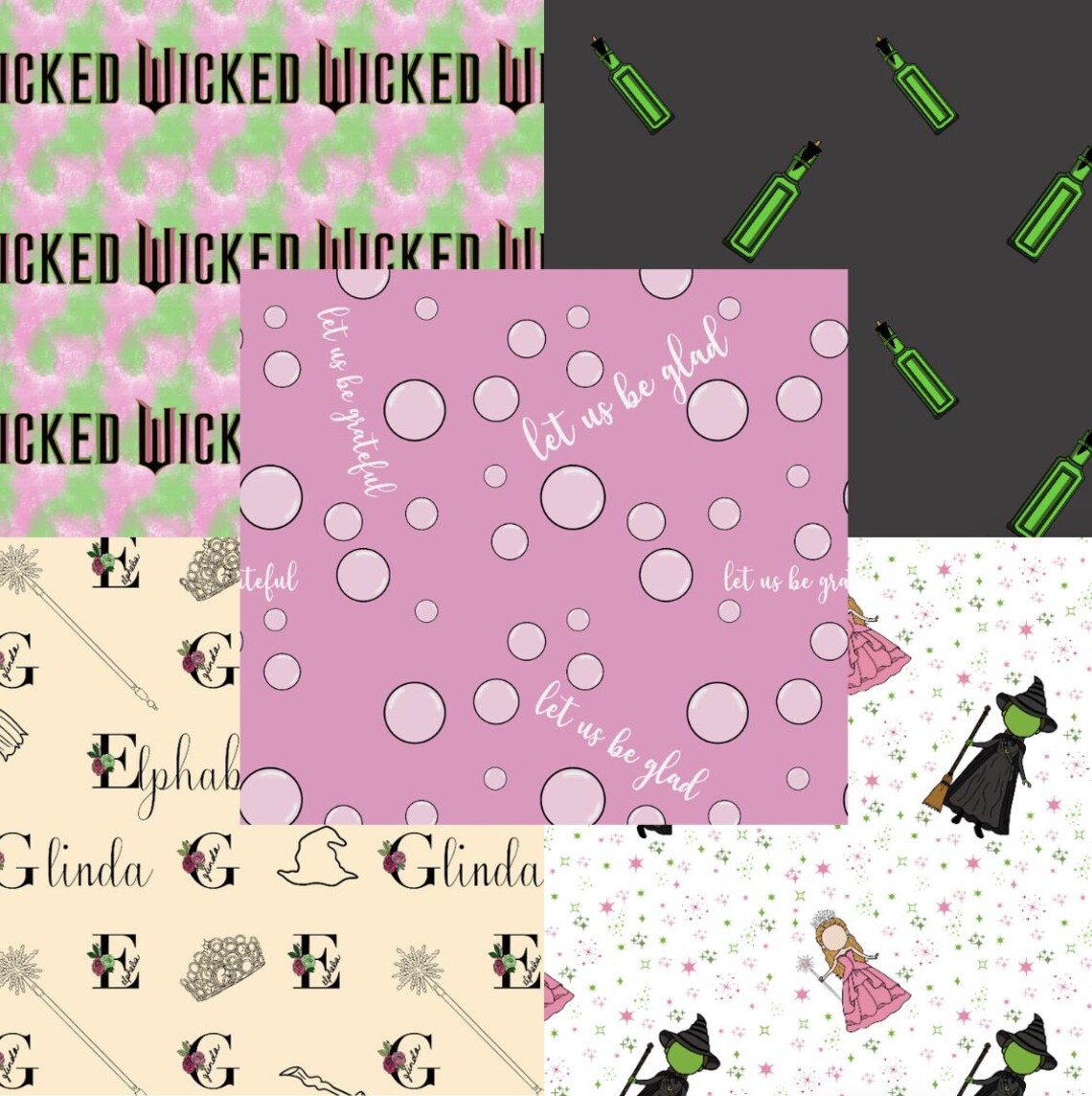 Wicked Seamless Patterns- Repeating Patterns/ Digital Paper Featuring ...