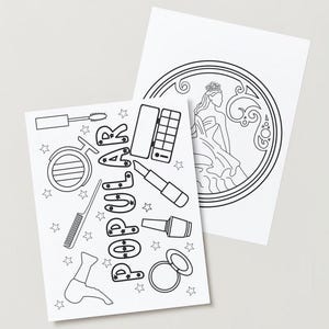 Instant digital download of wicked themed coloring book pages that you can print at home. Great for anyone that loves Wicked or is hosting a Wicked themed party or shower to use as an event activity. Coloring sheets include different images such as: Elphaba, Glinda, The wicked broadway playbill, Shiz University logo, lyric mentions such as unlimited, popular, dancing through life. Also notable items such as hat, broom, crown, wand, glasses.