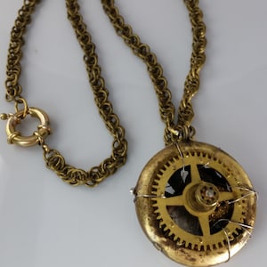 Post Apocalyptic Gear Keepsake Locket OOAK