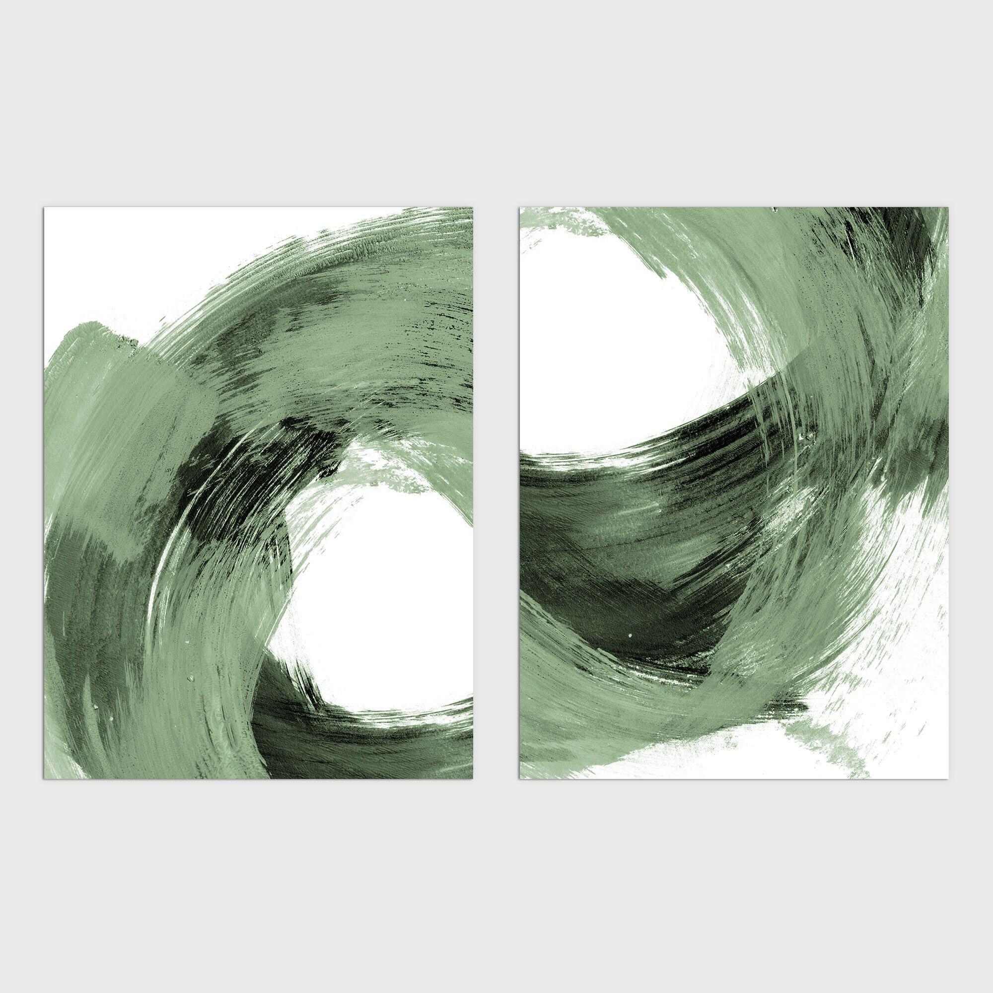 アート　PRETTY GREEN Prints 「Pocket Full」 Amazon.com: JCSMHVLA Sage Green Boho Wall Art Prints