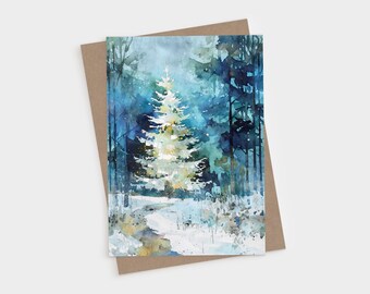 QUILLCRAFT Seasonal Greeting Card, Winter Holiday Love Card