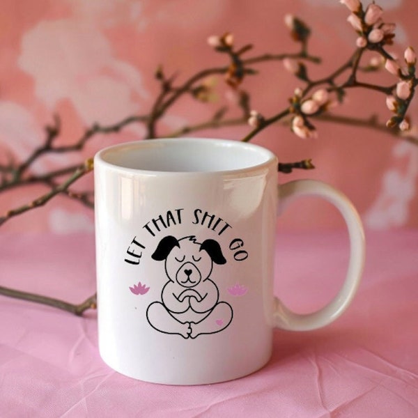Mug gift, grappige koffiemokken, yoga, zen, meditation, quote op thee en koffiemokken, coffeemugs, printed, design, funny