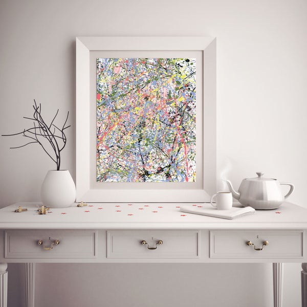 Jackson Pollock Painting / Digital Download Print Large Format Wall Art