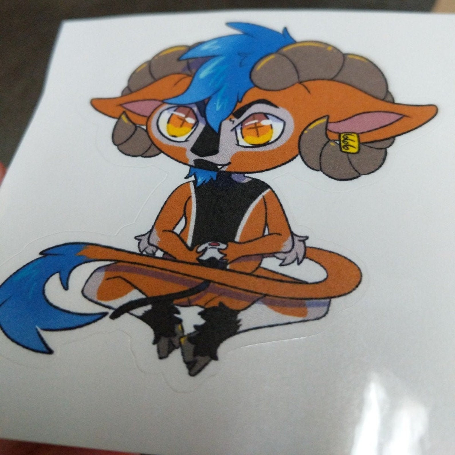 Demon Goat Chibi Sticker | Etsy