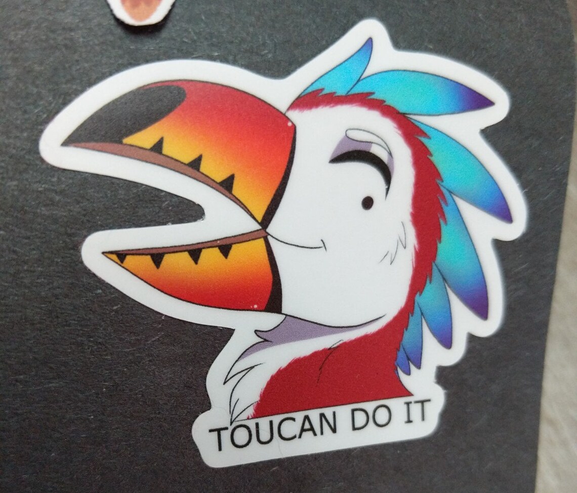 Silly Toucan Do It Sticker Etsy