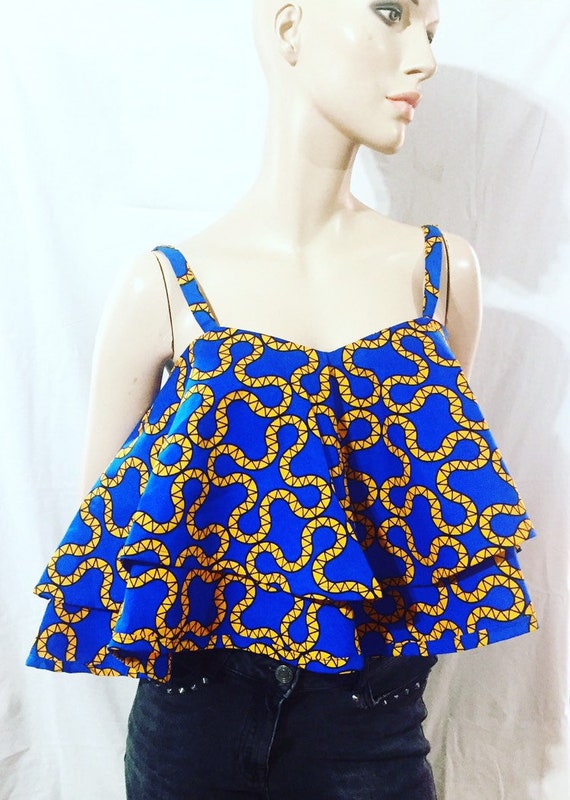 latest ankara flare tops