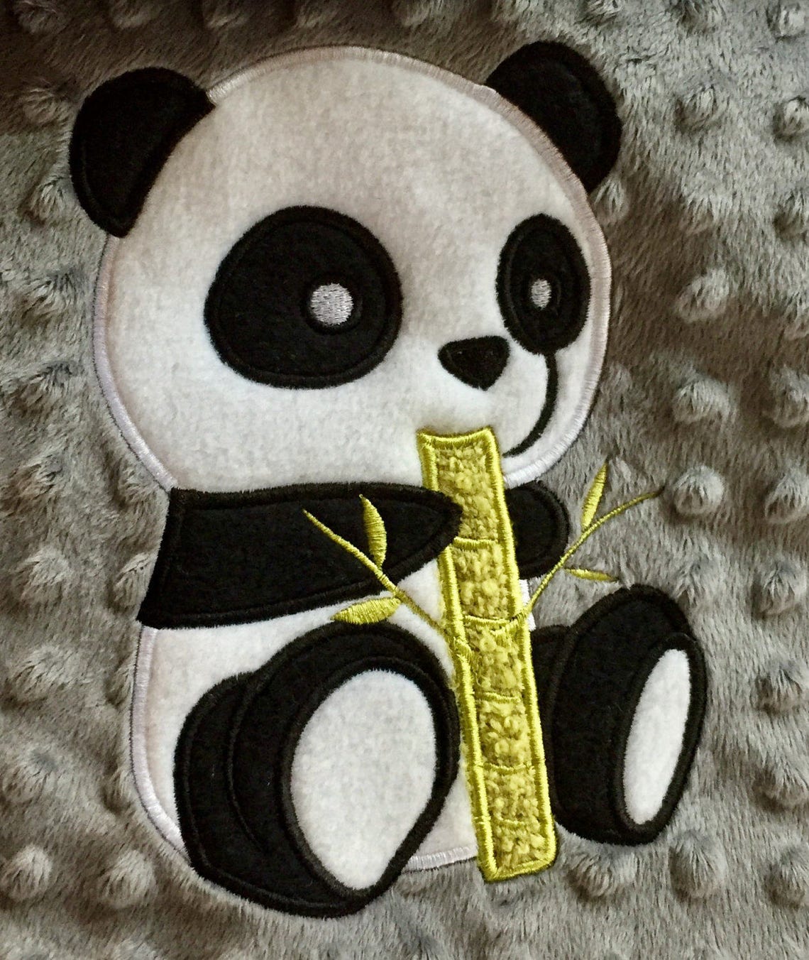 Panda Embroidery Design File Bamboo Panda Embroidery Applique Etsy