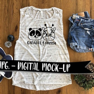Bella + Canvas 8803 White Marble Muscle Tank Flat Lay, Bella Canvas Unisex T-shirt Mock Up, TShirt Mock Up Flat Lay, 3 images