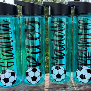 Personalized Soccer Tumbler, Soccer Gifts, Team Gifts, Coaches Gift, Senior Gift, Soccer Water Bottle, Customized Tumbler, Sports Water Cup