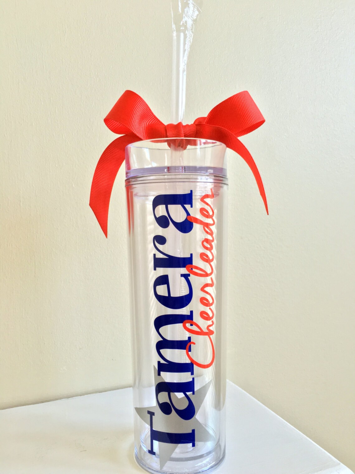 Custom Tumbler Cheerleading Gift 16 Oz Tumbler Cheer Etsy