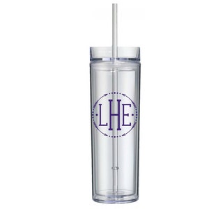 Monogram Cup, Personalized Monogram Tumbler, Monogram Tumbler, Skinny Tumbler, Arrow Monogram Tumbler, Personalized Drinking Cup, Bridesmaid image 4