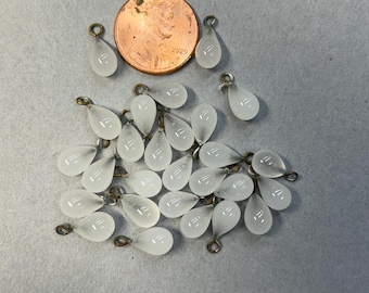 12x6mm Vintage drops, Jewelry making,(24 pcs)