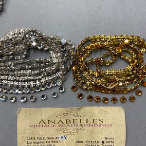 Vintage crystals. NOS. 20-SS, vintage Roses Montees. Sold by Dozen or Gross.