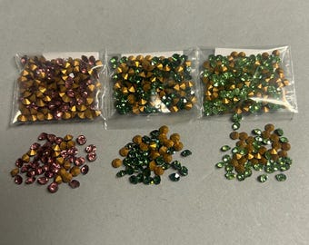 29-PP, pointed back rhinestones, jewelry making supplies. Sold by Gross (144 pcs)