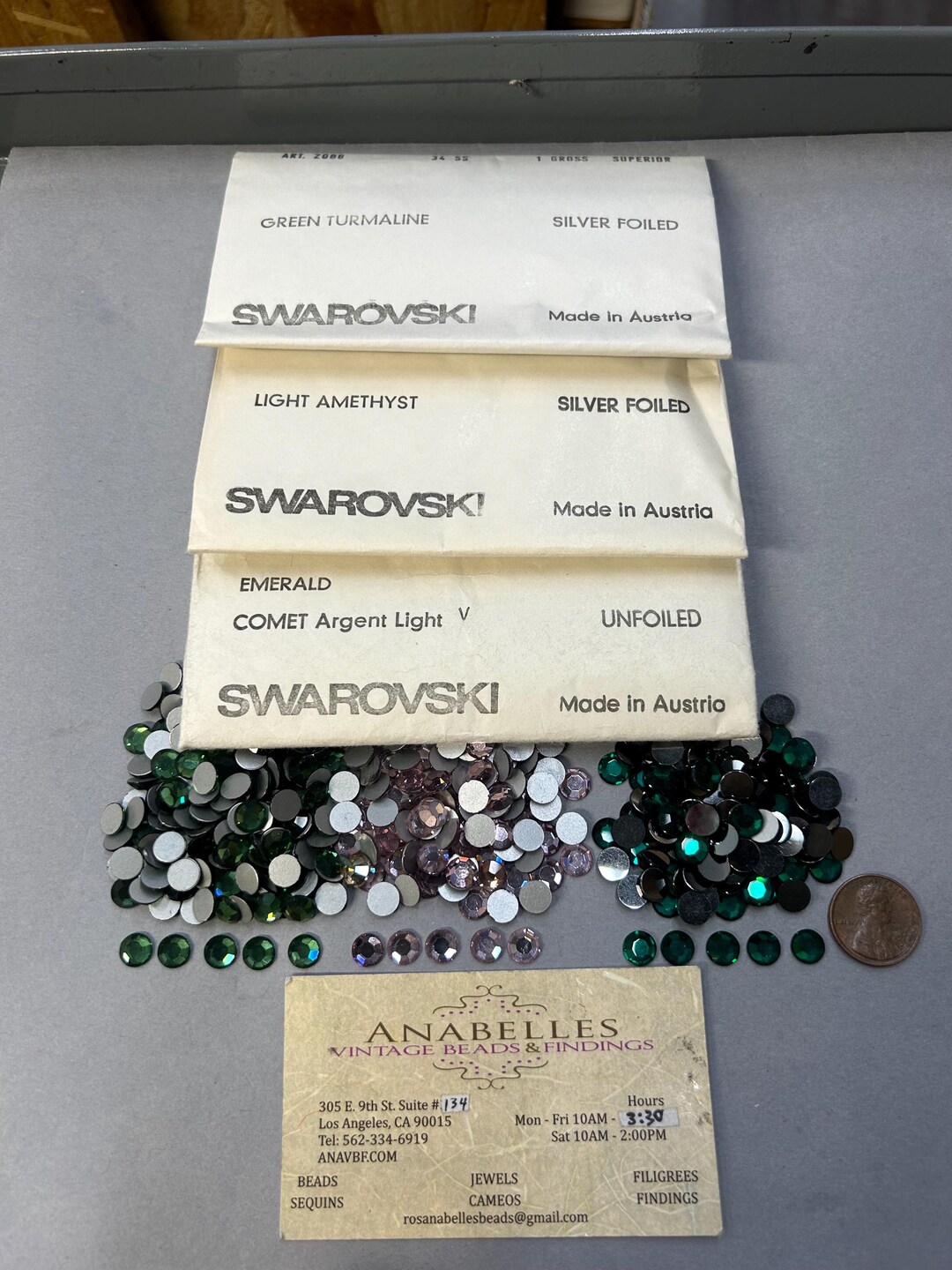 Vintage Crystals. NOS. 34-SS Art: 2000 Rhinestones. Sold by Lots of 144 ...