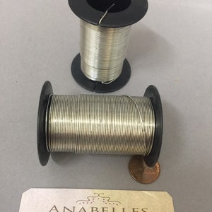 Strings Cord & Wire. Craft wire. 20 Gauge silver wire. Sold by Spool.