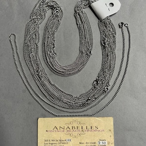 Vintage Chains. NOS. 24” Neck-chains. Sold by lots of 12 pcs.