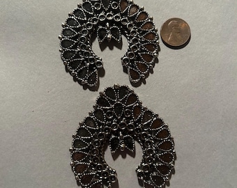 67x61mm Vintage settings, jewelry making. Lot of 2 pcs.