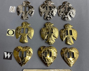 Conchos NOS, Forniture per la creazione di gioielli. 12 pezzi.