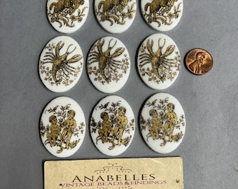 Zodiac signs, 40x30, jewelry supplies. Lot of 3 pieces.