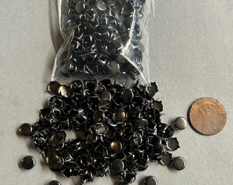 6mm flat style studs, jewelry & Embellishments. (200 pcs)