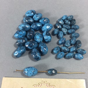Vintage Beads. NOS. Glass  Beads. Sold by lots of 50 pieces.