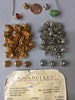 Metal findings. NOS. Lovely Vintage bead caps. Sold by lots of 25 pieces. 