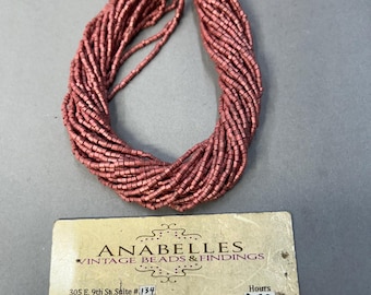 Seed beads, 11/0 2 cut, jewelry supplies. Bunch of 12 strands